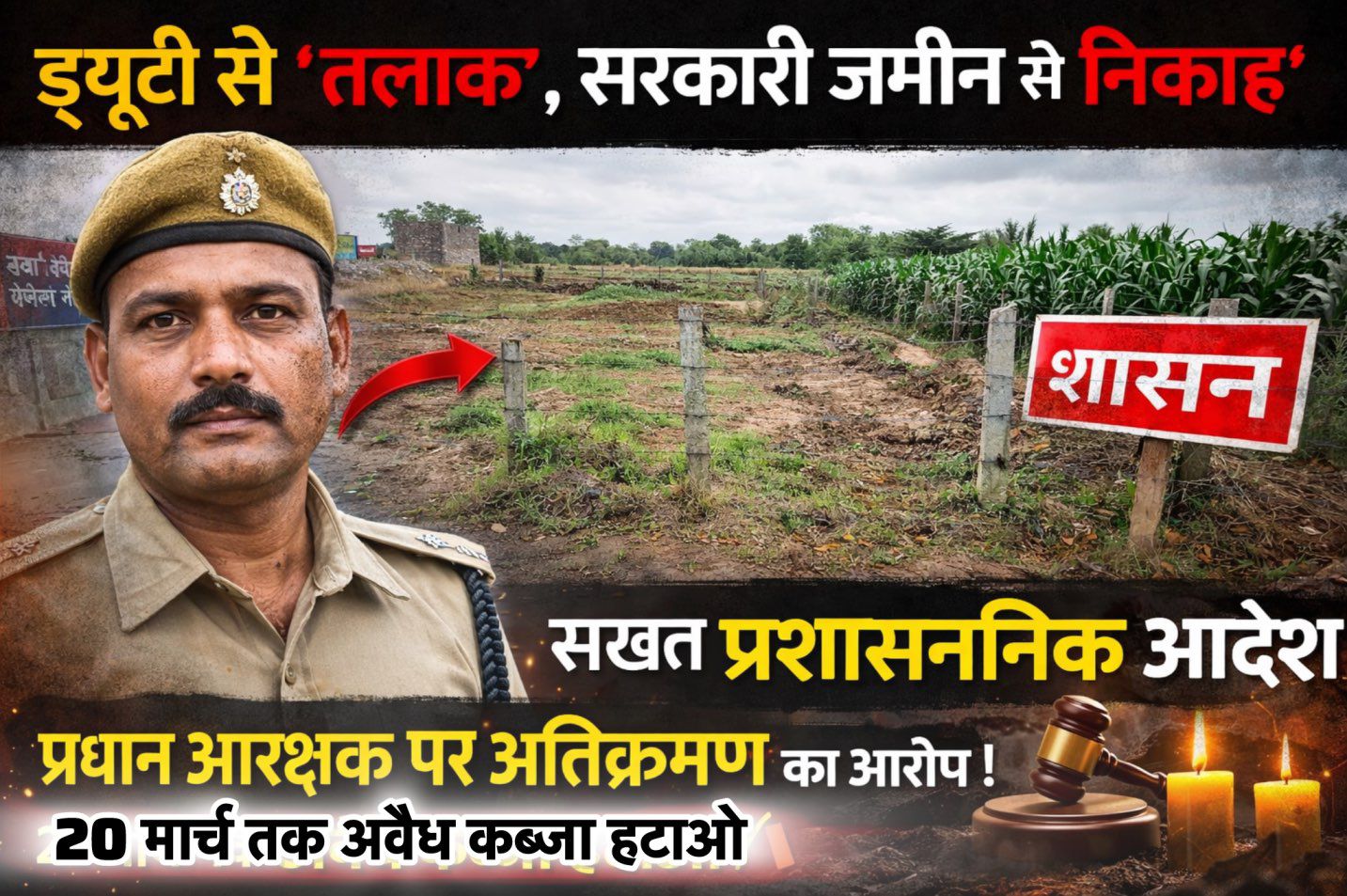 अम्बिकापुर में सरकारी भूमि पर निर्माण रोकने के निर्देश, 20 मार्च तक कब्जा हटाने का अल्टीमेटम_अन्यथा होगी एकपक्षीय कार्रवाई।